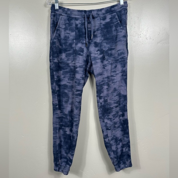 Athleta Farallon Printed Jogger Inversion Medieval Violet SZ 8 - Picture 3 of 6